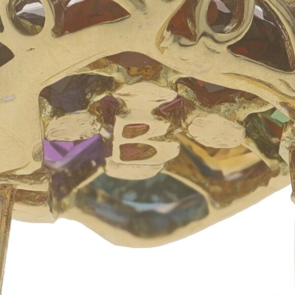 Bellarri Citrine Iolite Stud Earrings Yellow Gold 18k .24ctw Pierced/Non-Pierced - Picture 6 of 6